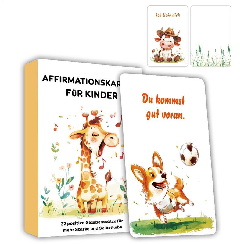 Kids Toys Quotes - Karty wzmacniające dla dzieci 32 niemieckie