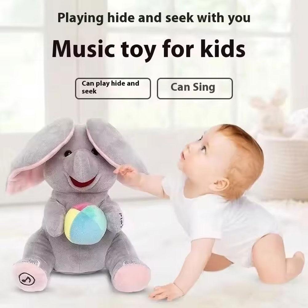 Kids Toys Elephant - Pluszowa zabawka słonik do ukrywania się