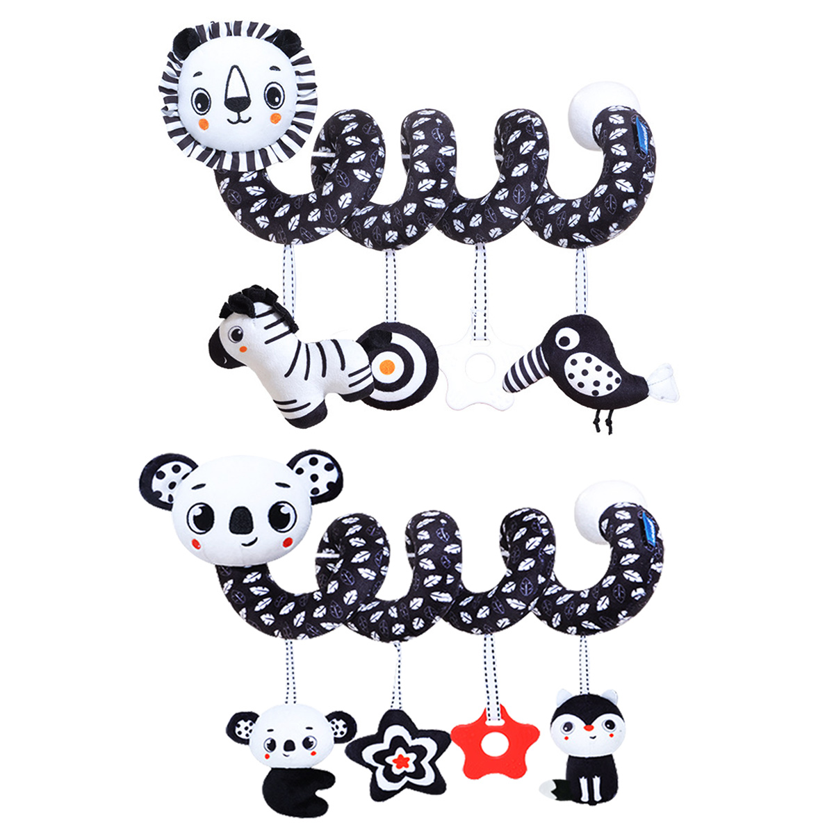 Kids Toys New Born - Pluszowe zabawki spiralne do zawieszenia na