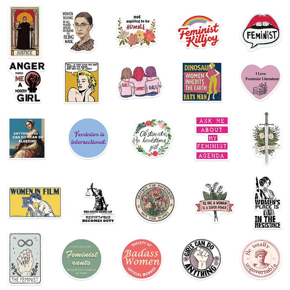 50 szt. Naklejek Feministyczny – Kids Toys Quotes recenzja i cena