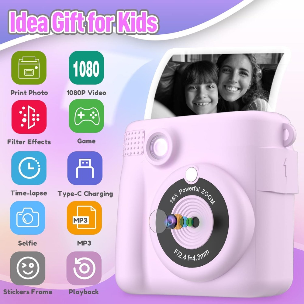 Natychmiastowy aparat fotograf – Toys For Kids Video recenzja i cena