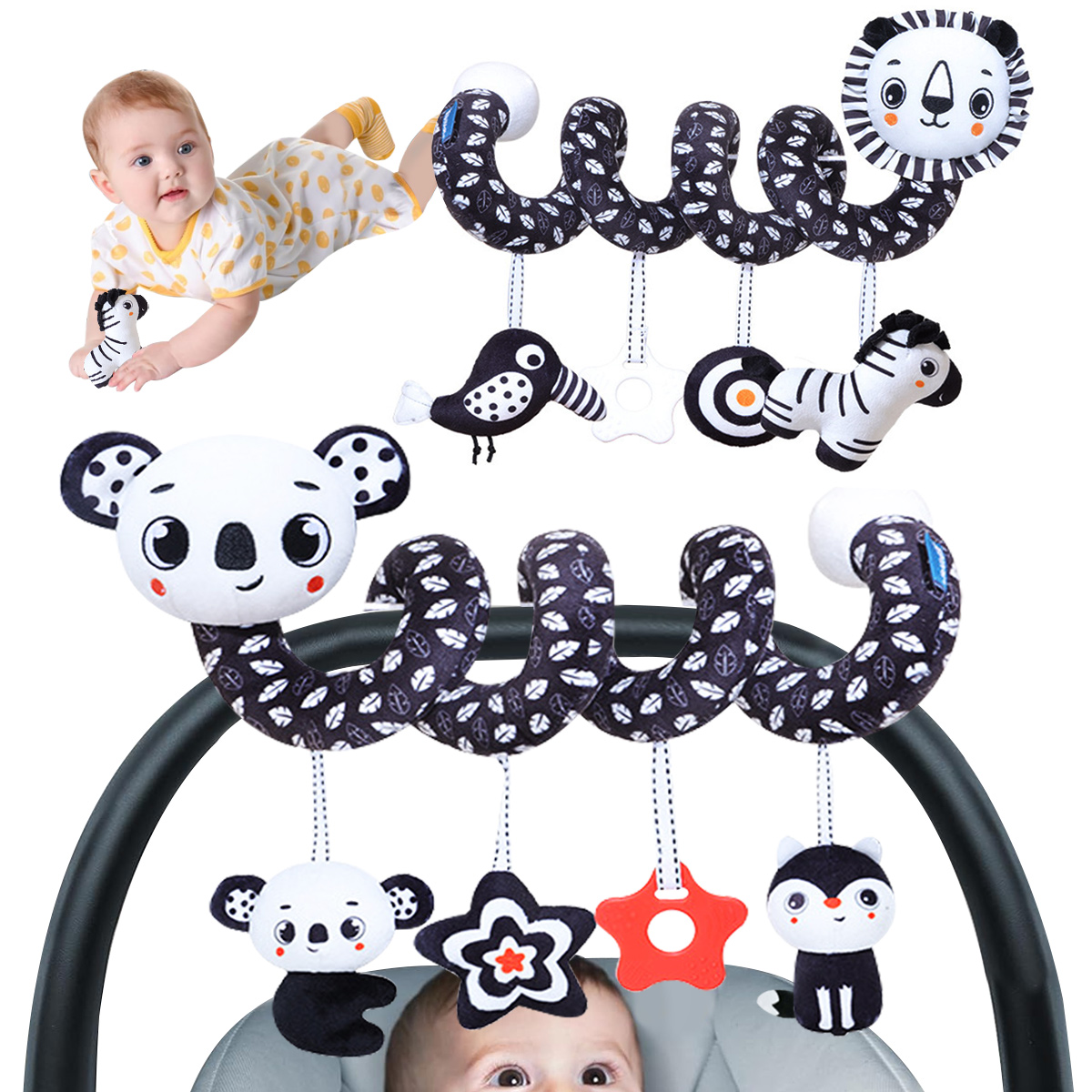 Pluszowe zabawki spiralne do z – Kids Toys New Born recenzja i cena