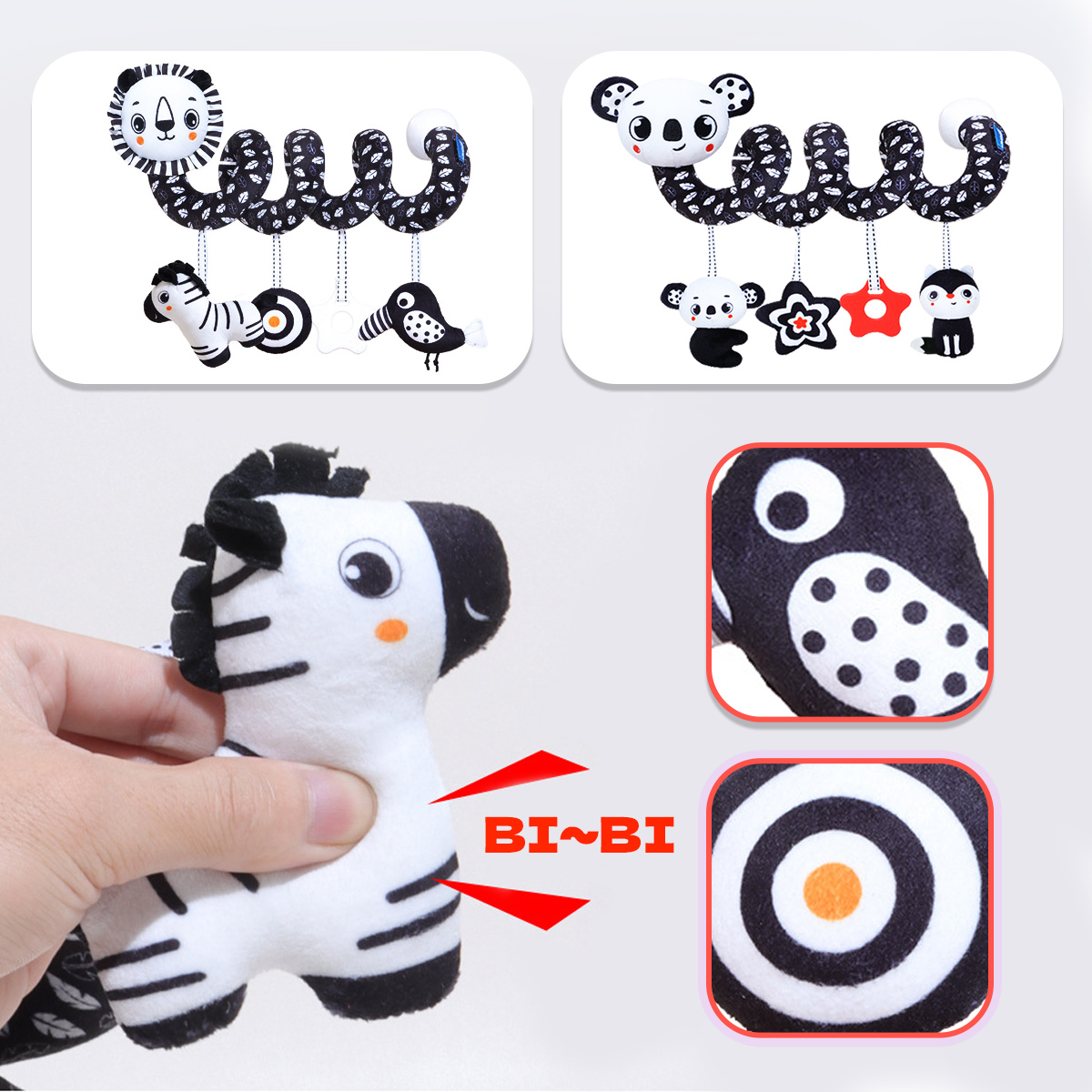 Pluszowe zabawki spiralne do z – Kids Toys New Born recenzja i cena